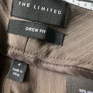 The limited brown Drew fit pants size 4